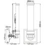Kinkiet 1x3 W chrom FEPAYNE1BATH Elstead Lighting Payne zdj.2