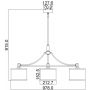 Lampa wisząca 3x60 W chrom-nikiel FEPROSPECTPARK3P Elstead Lighting Prospect Park zdj.2