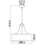 Lampa wisząca 4x60 W chrom-nikiel FEPROSPECTPARK4P Elstead Lighting Prospect Park zdj.2