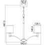 Lampa wisząca 5x60 W chrom-nikiel FEPROSPECTPARK5 Elstead Lighting Prospect Park zdj.2