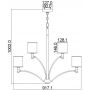 Lampa wisząca x60 W chrom-nikiel FEPROSPECTPARK9 Elstead Lighting Prospect Park zdj.2