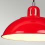 Lampa wisząca 1x60 W czerwona FRANKLINPRED Elstead Lighting Franklin zdj.5
