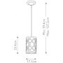 Lampa wisząca 1x60 W złota GNARABELLAMP Elstead Lighting Arabella zdj.2