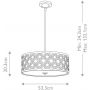 Lampa wisząca 3x60 W złota GNARABELLAPL Elstead Lighting Arabella zdj.2