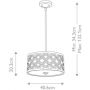 Lampa wisząca 2x60 W złota GNARABELLAPM Elstead Lighting Arabella zdj.2
