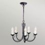 Lampa wisząca 5x60 W czarna CH5BLACK Elstead Lighting Chartwell zdj.3
