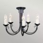 Lampa wisząca 5x60 W czarna CH5BLACK Elstead Lighting Chartwell zdj.4