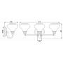Kinkiet 3x3 W chrom HKAINSLEY3BATH Elstead Lighting Ainsley zdj.2
