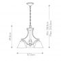 Lampa wisząca 3x60 W nikiel HKBOLLA3 Elstead Lighting Bolla zdj.2