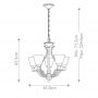 Lampa wisząca 5x60 W nikiel HKBOLLA5 Elstead Lighting Bolla zdj.2