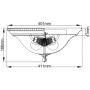 Plafon 2x60 W mosiądz HKCAMBRIDGEFA Elstead Lighting Cambridge zdj.2