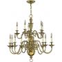 Lampa wisząca x40 W mosiądz HKCAMBRIDGE15 Elstead Lighting Cambridge zdj.1