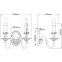Kinkiet 2x40 W mosiądz HKCAMBRIDGE2 Elstead Lighting Cambridge zdj.2