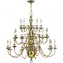 Lampa wisząca x40 W mosiądz HKCAMBRIDGE25 Elstead Lighting Cambridge zdj.1