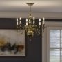 Lampa wisząca 6x40 W mosiądz HKCAMBRIDGE6 Elstead Lighting Cambridge zdj.7