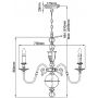 Lampa wisząca 6x40 W mosiądz HKCAMBRIDGE6 Elstead Lighting Cambridge zdj.2