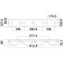 Kinkiet 1x4 W chrom HKDAPHNE4BATH Elstead Lighting Daphne zdj.2
