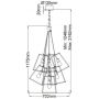 Lampa wisząca x60 W mosiądz-brązowa HKFULTON7P Elstead Lighting Fulton zdj.2