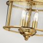 Lampa podsufitowa 3x40 W mosiądz HKGENTRYFPB Elstead Lighting Gentry zdj.3