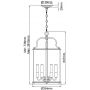 Lampa wisząca 6x60 W HKGENTRYPLPW Elstead Lighting Gentry zdj.2