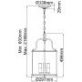 Lampa wisząca 4x60 W mosiądz HKGENTRYPMPB Elstead Lighting Gentry zdj.2