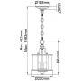 Lampa wisząca 3x60 W mosiądz HKGENTRYPSPB Elstead Lighting Gentry zdj.2