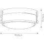 Plafon 3x60 W chrom-przezroczysty HKHARPERFCMCS Elstead Lighting Harper zdj.2