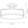 Lampa podsufitowa 3x60 W biała-chrom HKHARPERSFMCM Elstead Lighting Harper zdj.2