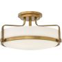 Lampa podsufitowa 3x60 W biała-mosiądz HKHARPERSFMHB Elstead Lighting Harper zdj.1