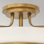 Lampa podsufitowa 3x60 W biała-mosiądz HKHARPERSFMHB Elstead Lighting Harper zdj.3