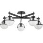 Lampa podsufitowa 5x40 W czarna HKHOLLIS5CBK Elstead Lighting Hollis zdj.1