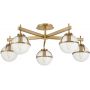Lampa podsufitowa 5x40 W mosiądz HKHOLLIS5CHB Elstead Lighting Hollis zdj.1