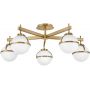 Lampa podsufitowa 5x40 W biała-mosiądz HKHOLLIS5OHB Elstead Lighting Hollis zdj.1