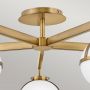 Lampa podsufitowa 5x40 W biała-mosiądz HKHOLLIS5OHB Elstead Lighting Hollis zdj.4