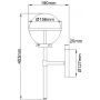 Kinkiet 1x40 W biały-mosiądz HKHOLLIS1OHBBATH Elstead Lighting Hollis zdj.2