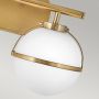 Kinkiet 2x40 W biały-mosiądz HKHOLLIS2OHBBATH Elstead Lighting Hollis zdj.5