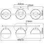 Kinkiet 3x40 W biały-czarny HKHOLLIS3OBKBATH Elstead Lighting Hollis zdj.2