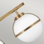 Kinkiet 3x40 W biały-mosiądz HKHOLLIS3OHBBATH Elstead Lighting Hollis zdj.4