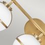 Kinkiet 3x40 W biały-mosiądz HKHOLLIS3OHBBATH Elstead Lighting Hollis zdj.5