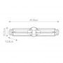 Kinkiet 2x40 W mosiądz HKMASTHEAD2HBBK Elstead Lighting Masthead zdj.2
