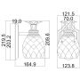Kinkiet 1x3 W mosiądz HKPLANTATION1BATHBB Elstead Lighting Plantation zdj.2