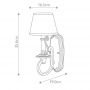 Kinkiet 1x40 W brązowy HKPLYMOUTH1 Elstead Lighting Plymouth zdj.2