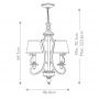 Lampa wisząca 3x40 W brązowa HKPLYMOUTH3 Elstead Lighting Plymouth zdj.2