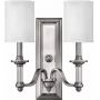 Kinkiet 2x40 W nikiel HKSUSSEX2 Elstead Lighting Sussex zdj.1