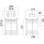 Kinkiet 1x60 W brązowy KLASHLANDBAY2SBU Elstead Lighting Ashland Bay zdj.2
