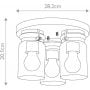 Plafon 3x60 W nikiel KLBRINLEYFNI Elstead Lighting Brinley zdj.2
