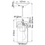 Lampa wisząca 1x60 W mosiądz KLBRINLEYMPBB Elstead Lighting Brinley zdj.2