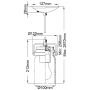 Lampa wisząca 1x60 W brązowa KLBRINLEYMPOZ Elstead Lighting Brinley zdj.2