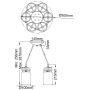 Lampa wisząca 6x60 W mosiądz KLBRINLEY6BB Elstead Lighting Brinley zdj.2