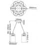 Lampa wisząca 6x60 W nikiel KLBRINLEY6NI Elstead Lighting Brinley zdj.2